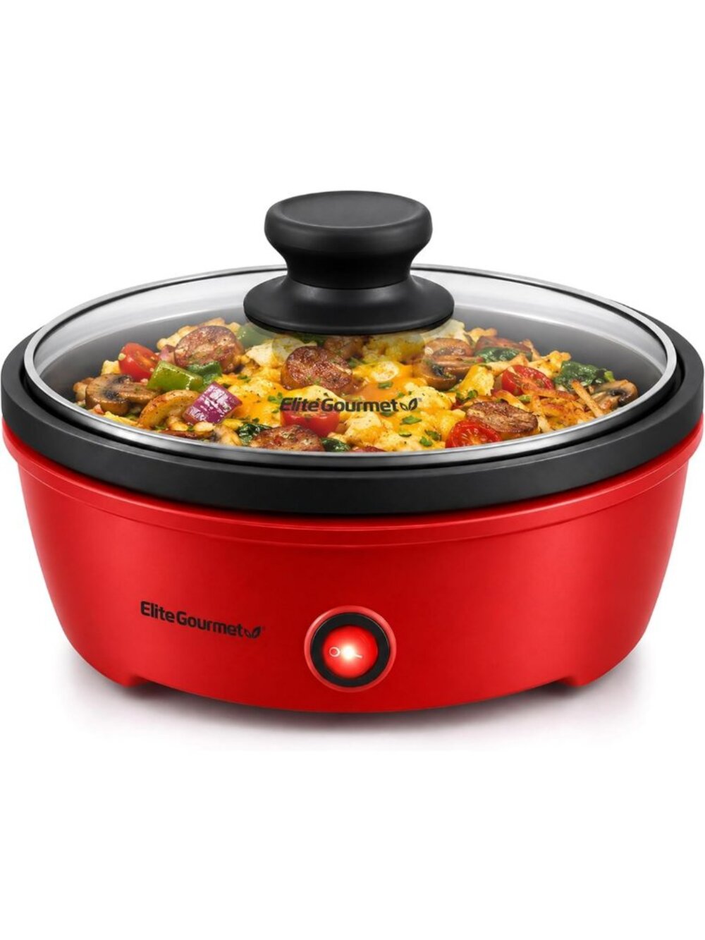 Non-Stick Stir Fry Griddle Pan, 650W Electric Skillet, Versatile Cooking Tool